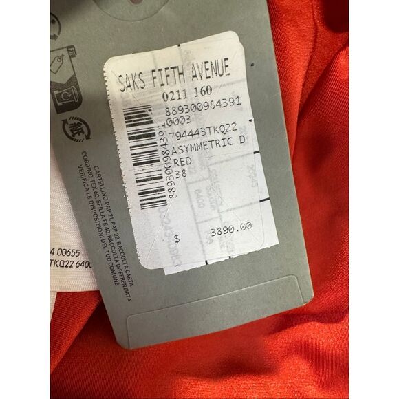 BALENCIAGA One-sleeve asymmetric velvet maxi dress FR38/US6 $2295 - Picture 12 of 12